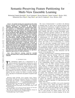 Semantic-Preserving Feature Partitioning for Multi-View Ensemble
  Learning