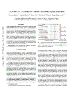 Adaptive Data Augmentation for Aspect Sentiment Quad Prediction
