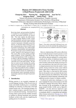 Human-AI Collaborative Essay Scoring: A Dual-Process Framework with LLMs