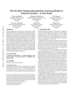 ML-On-Rails: Safeguarding Machine Learning Models in Software Systems A
  Case Study