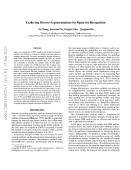 Exploring Diverse Representations for Open Set Recognition