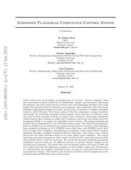 Embedded Planogram Compliance Control System