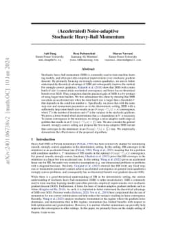 (Accelerated) Noise-adaptive Stochastic Heavy-Ball Momentum