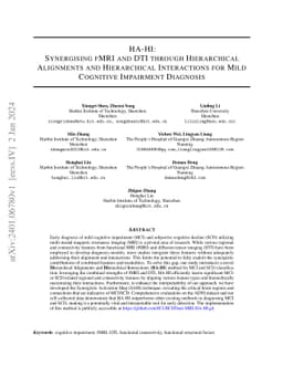 HA-HI: Synergising fMRI and DTI through Hierarchical Alignments and
  Hierarchical Interactions for Mild Cognitive Impairment Diagnosis