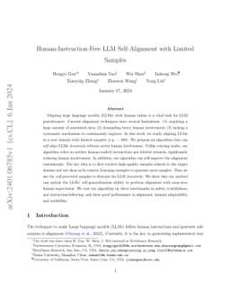 Human-Instruction-Free LLM Self-Alignment with Limited Samples