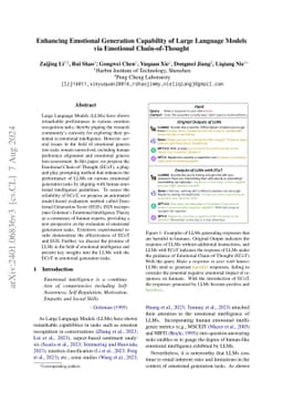 Enhancing Emotional Generation Capability of Large Language Models via
  Emotional Chain-of-Thought