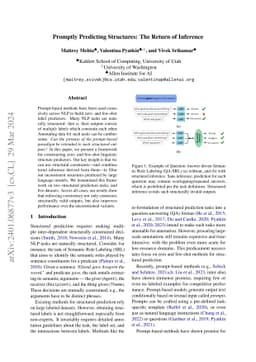 Promptly Predicting Structures: The Return of Inference