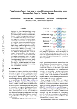 PizzaCommonSense: Learning to Model Commonsense Reasoning about
  Intermediate Steps in Cooking Recipes