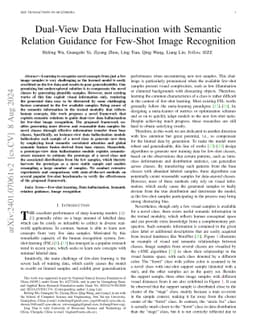 Dual-View Data Hallucination with Semantic Relation Guidance for
  Few-Shot Image Recognition
