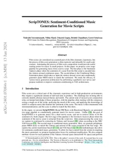 ScripTONES: Sentiment-Conditioned Music Generation for Movie Scripts