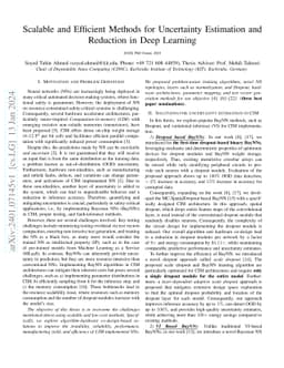 Scalable and Efficient Methods for Uncertainty Estimation and Reduction
  in Deep Learning