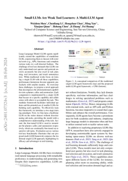 Small LLMs Are Weak Tool Learners: A Multi-LLM Agent