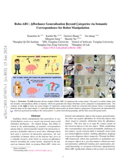 Robo-ABC: Affordance Generalization Beyond Categories via Semantic
  Correspondence for Robot Manipulation