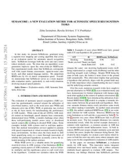 SeMaScore : a new evaluation metric for automatic speech recognition
  tasks
