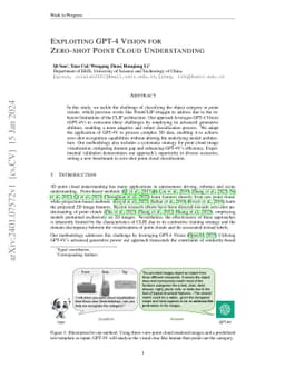 Exploiting GPT-4 Vision for Zero-shot Point Cloud Understanding