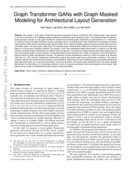 Graph Transformer GANs with Graph Masked Modeling for Architectural
  Layout Generation