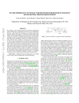 On the Importance of Neural Wiener Filter for Resource Efficient
  Multichannel Speech Enhancement