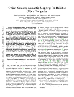 Object-Oriented Semantic Mapping for Reliable UAVs Navigation