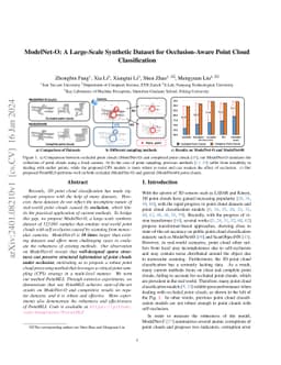 ModelNet-O: A Large-Scale Synthetic Dataset for Occlusion-Aware Point
  Cloud Classification