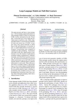Large Language Models are Null-Shot Learners
