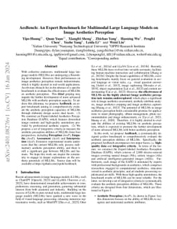 AesBench: An Expert Benchmark for Multimodal Large Language Models on
  Image Aesthetics Perception