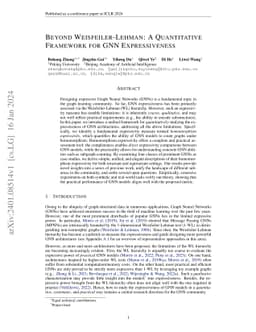 Beyond Weisfeiler-Lehman: A Quantitative Framework for GNN
  Expressiveness