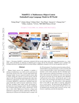 MultiPLY: A Multisensory Object-Centric Embodied Large Language Model in
  3D World