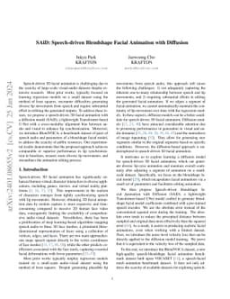 SAiD: Speech-driven Blendshape Facial Animation with Diffusion