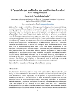 A Physics-informed machine learning model for time-dependent wave runup
  prediction