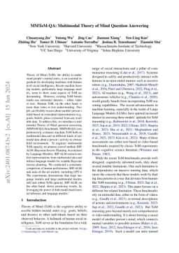 MMToM-QA: Multimodal Theory of Mind Question Answering