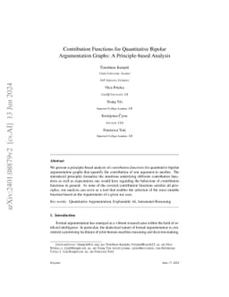 Contribution Functions for Quantitative Bipolar Argumentation Graphs: A
  Principle-based Analysis