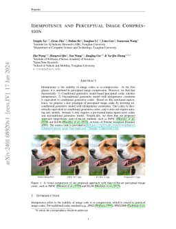 Idempotence and Perceptual Image Compression