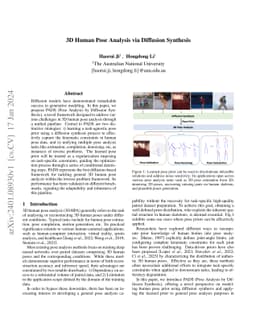 3D Human Pose Analysis via Diffusion Synthesis