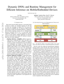 Dynamic DNNs and Runtime Management for Efficient Inference on
  Mobile/Embedded Devices