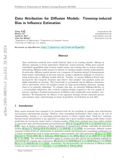 Data Attribution for Diffusion Models: Timestep-induced Bias in
  Influence Estimation