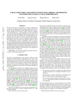 A Real-Time Lyrics Alignment System Using Chroma And Phonetic Features
  For Classical Vocal Performance