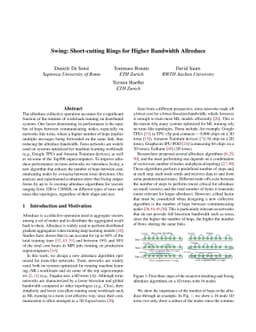 Swing: Short-cutting Rings for Higher Bandwidth Allreduce