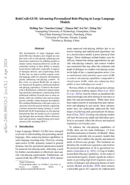RoleCraft-GLM: Advancing Personalized Role-Playing in Large Language
  Models