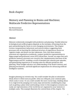 Memory, Space, and Planning: Multiscale Predictive Representations