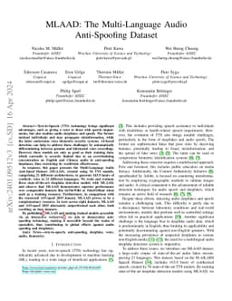 MLAAD: The Multi-Language Audio Anti-Spoofing Dataset