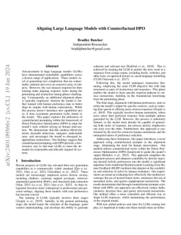 Aligning Large Language Models with Counterfactual DPO