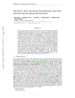 Adaptive Self-training Framework for Fine-grained Scene Graph Generation