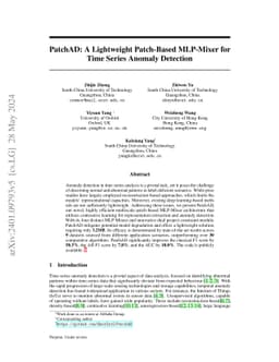 PatchAD: A Lightweight Patch-based MLP-Mixer for Time Series Anomaly
  Detection