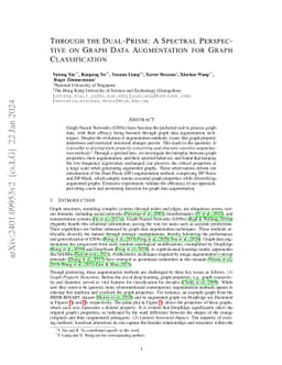 Through the Dual-Prism: A Spectral Perspective on Graph Data Augmentation for Graph Classification