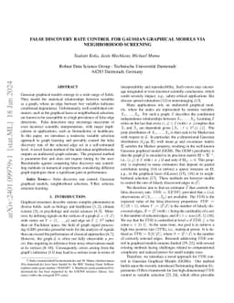 False Discovery Rate Control for Gaussian Graphical Models via
  Neighborhood Screening