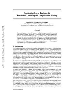 Improving Local Training in Federated Learning via Temperature Scaling