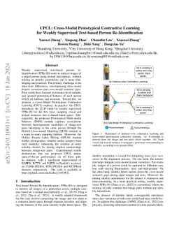 CPCL: Cross-Modal Prototypical Contrastive Learning for Weakly
  Supervised Text-based Person Re-Identification