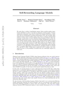 Self-Rewarding Language Models