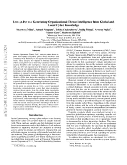 LOCALINTEL: Generating Organizational Threat Intelligence from Global and Local Cyber Knowledge