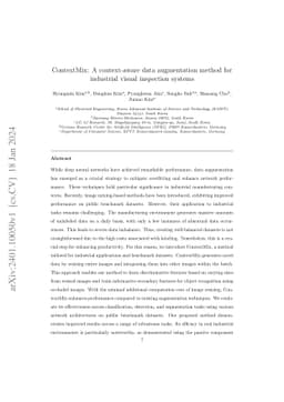 ContextMix: A context-aware data augmentation method for industrial
  visual inspection systems